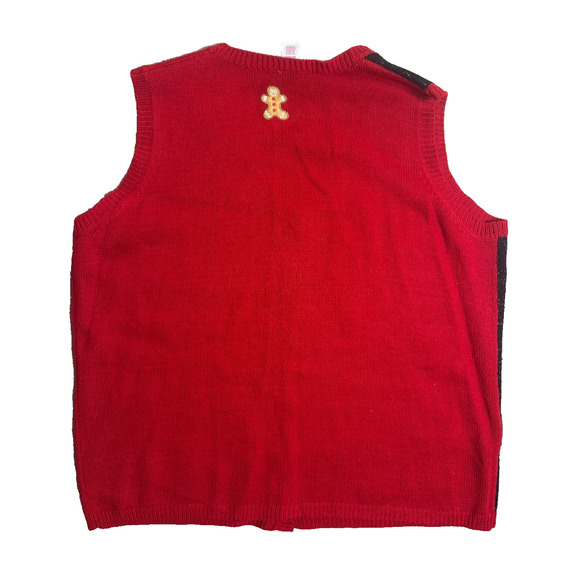 Christmas Dog Sweater Vest Plus 2X Just Paws Be Merry Cute Ugly Holiday Time - Picture 6 of 7